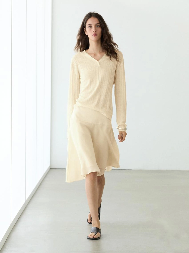 Юбка-миди с асимметричным подолом