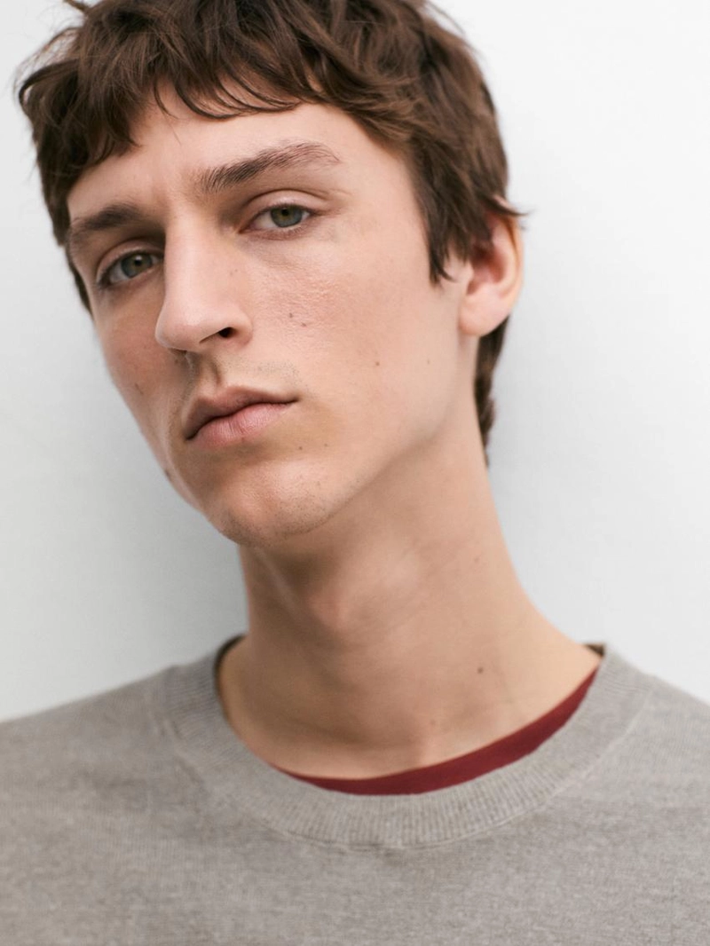 Легкая вязаная футболка из 100% льна