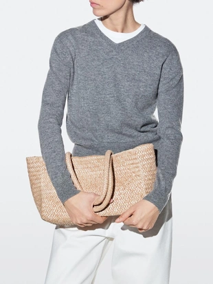 Средняя плетеная сумка-тоут- Заказать в России