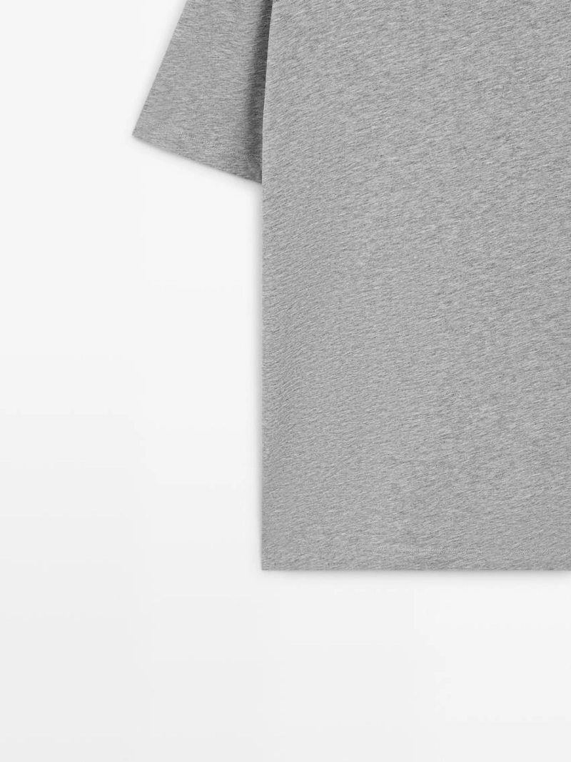 Футболка из хлопкового микса с короткими рукавами