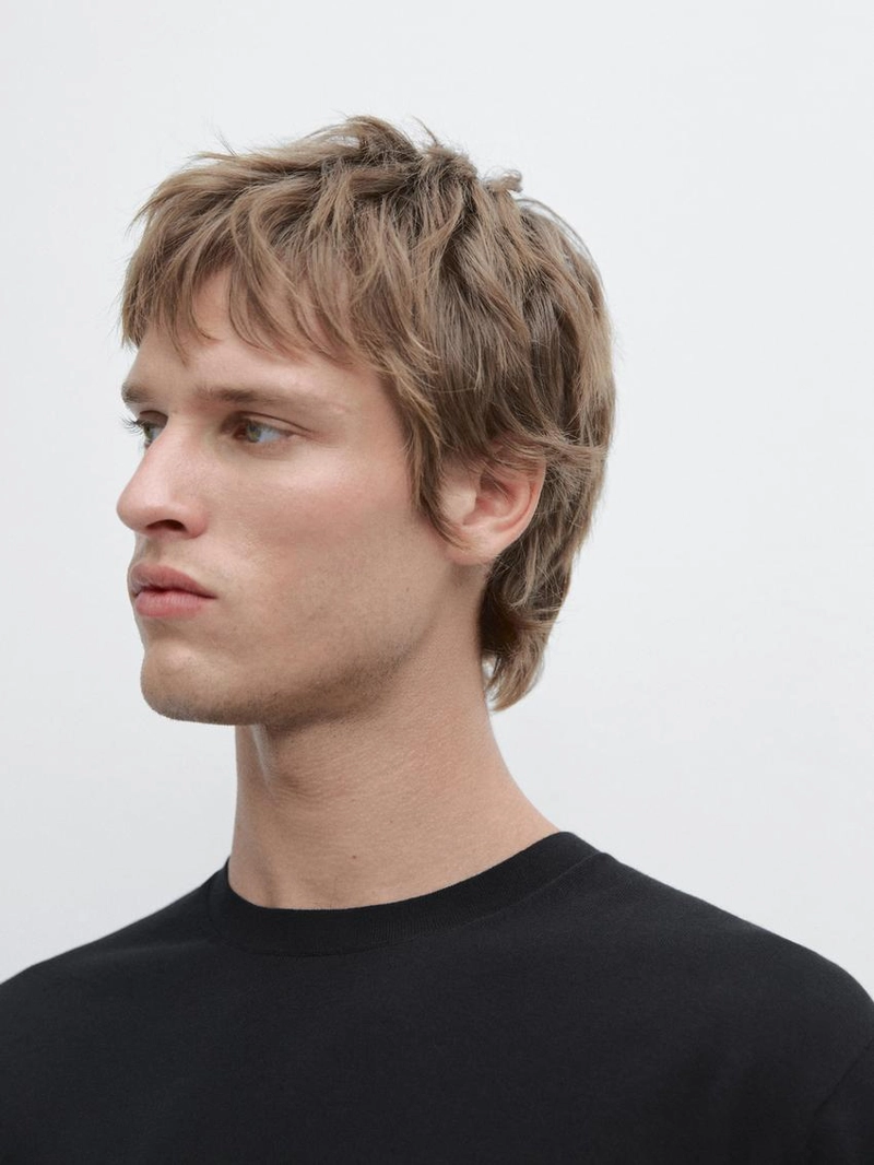 Хлопковая вязаная футболка