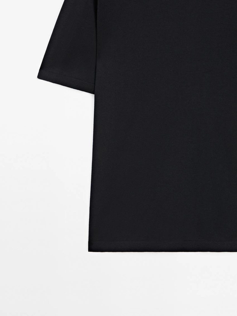 Хлопковая вязаная футболка