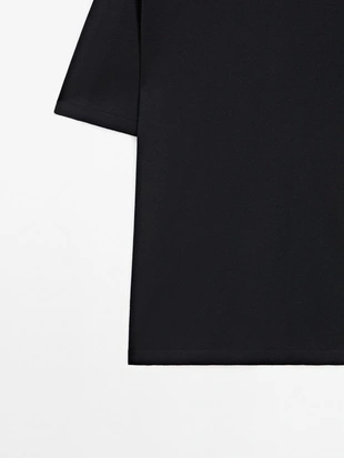 Хлопковая вязаная футболка- Заказать в России