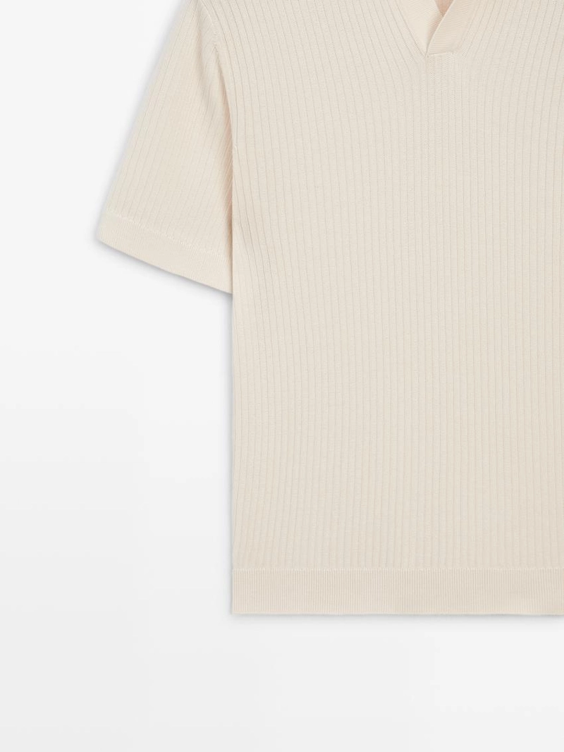 Поло из хлопкового трикотажа с регулярной посадкой