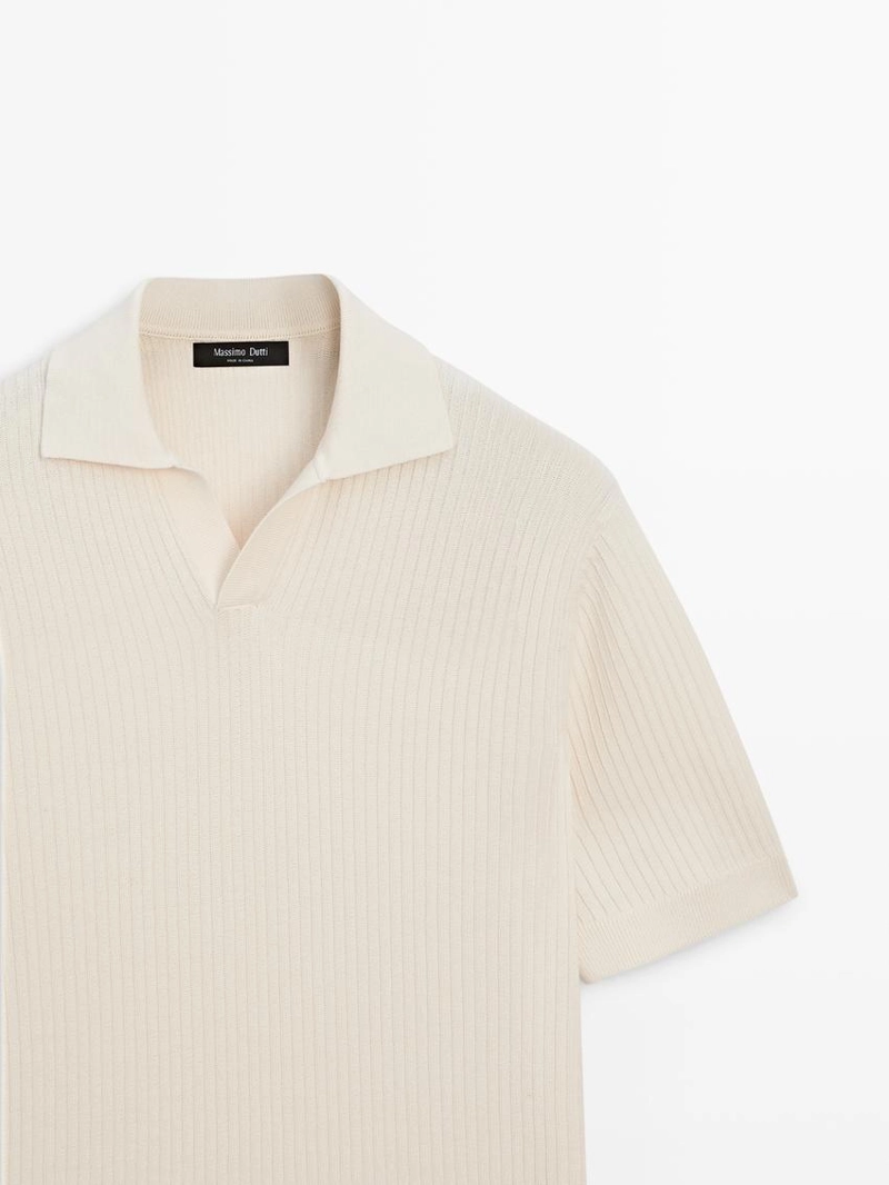 Поло из хлопкового трикотажа с регулярной посадкой