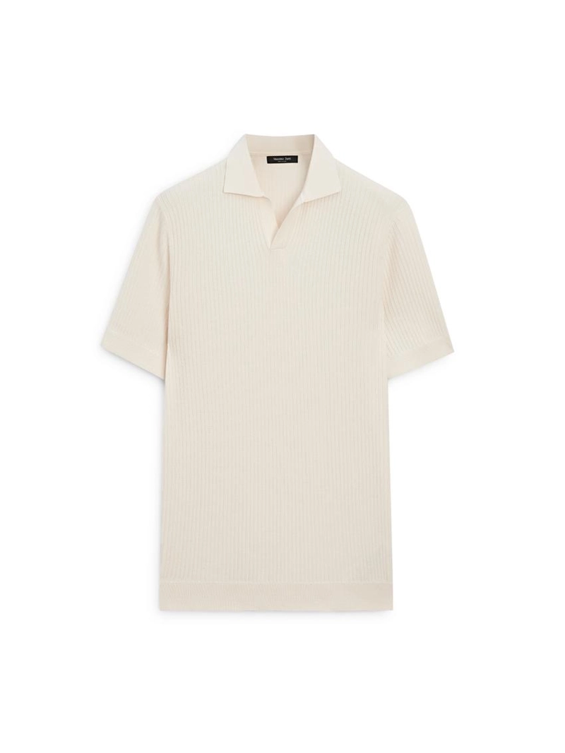 Поло из хлопкового трикотажа с регулярной посадкой