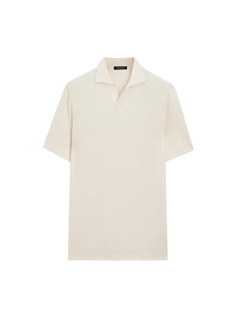 Поло из хлопкового трикотажа с регулярной посадкой