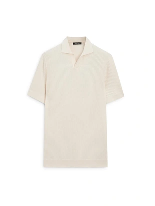 Поло из хлопкового трикотажа с регулярной посадкой- Заказать в России