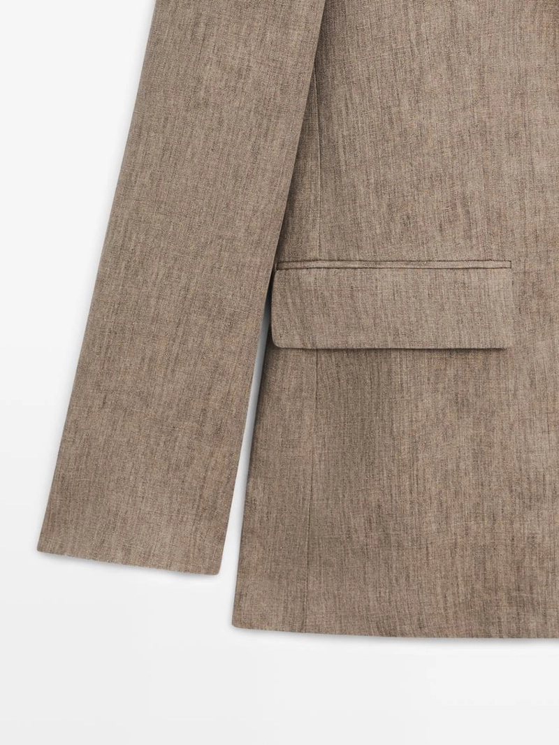 Пиджак из льна