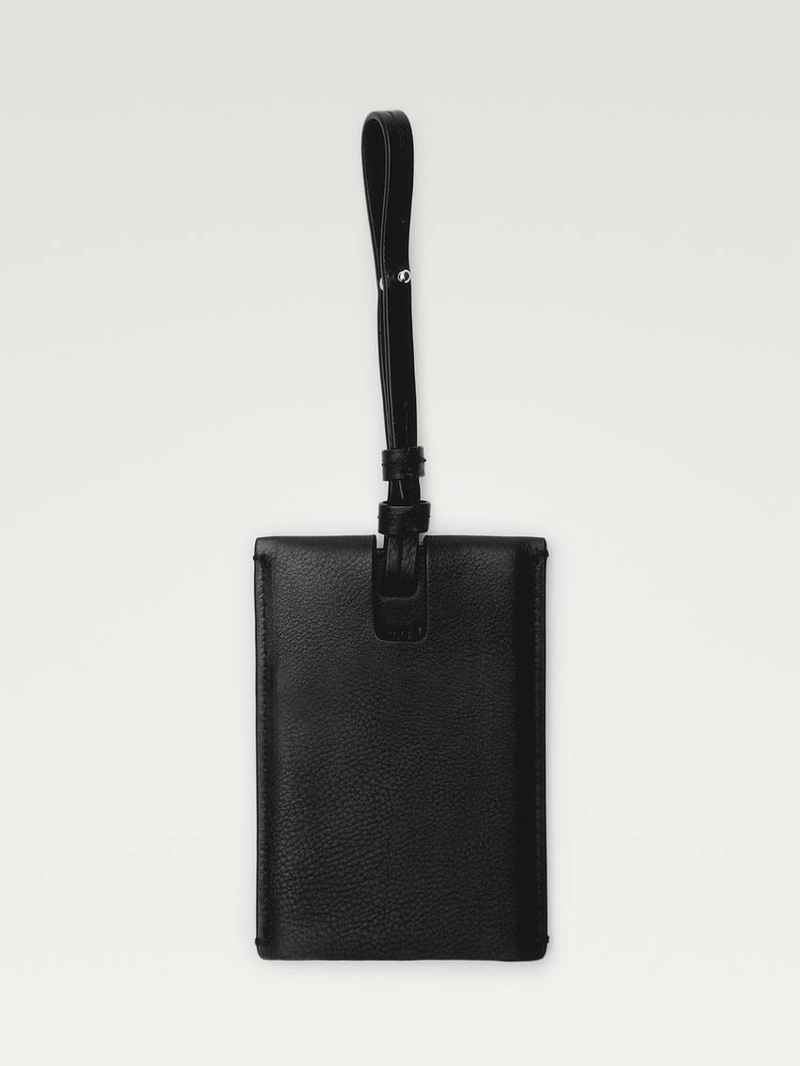 Багажная бирка из натуральной кожи nappa