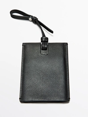 Багажная бирка из натуральной кожи nappa- Заказать в России