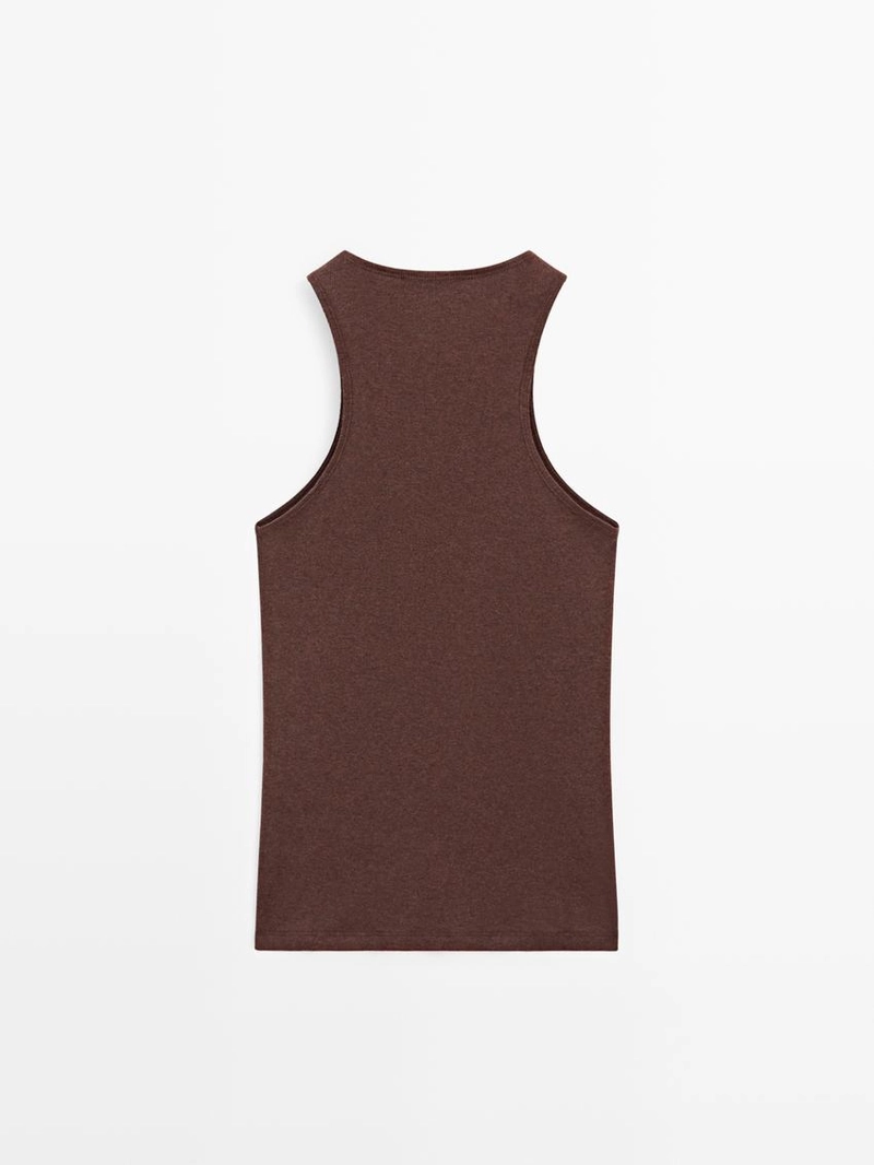 Топ из легкого трикотажа из 100% хлопка