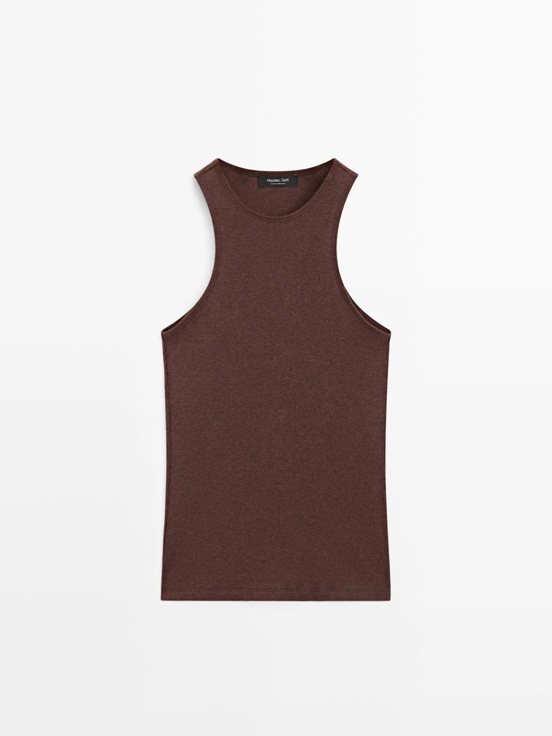 Топ из легкого трикотажа из 100% хлопка