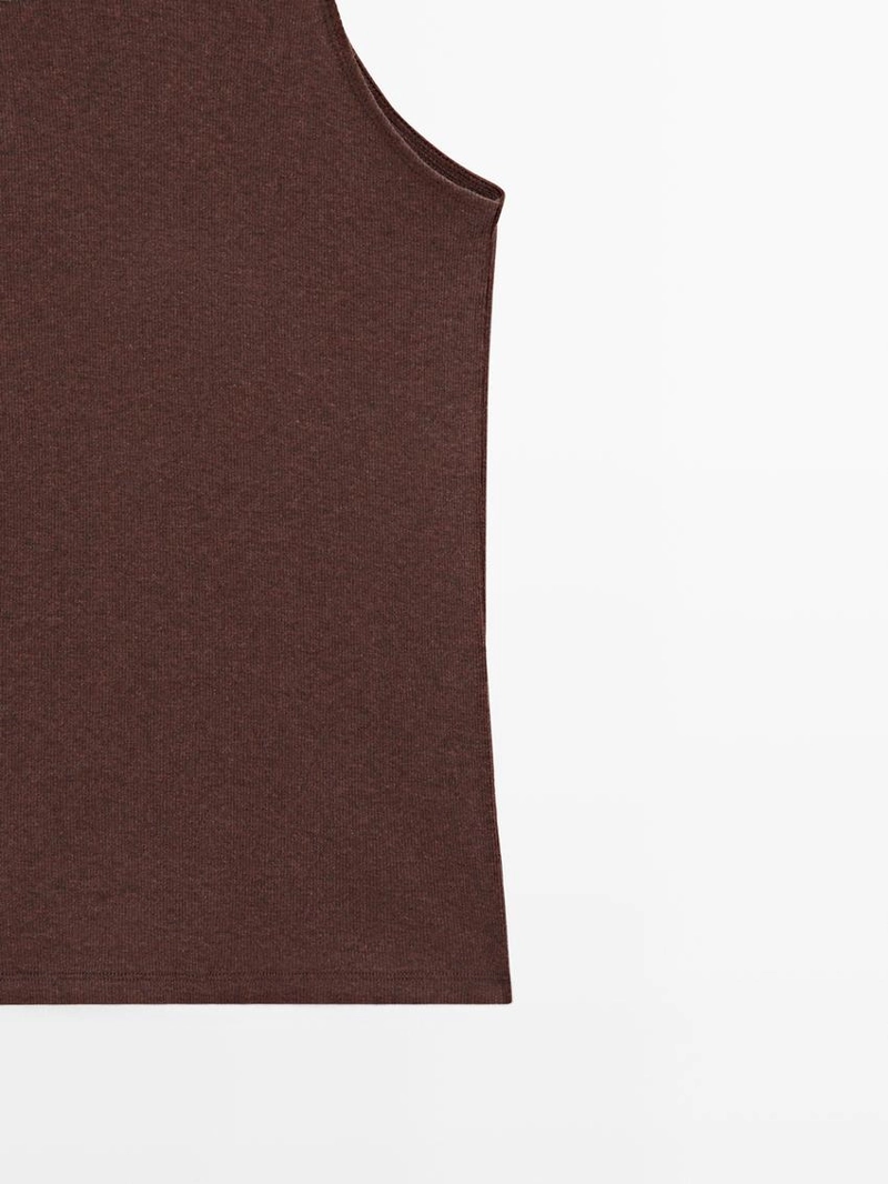 Топ из легкого трикотажа из 100% хлопка