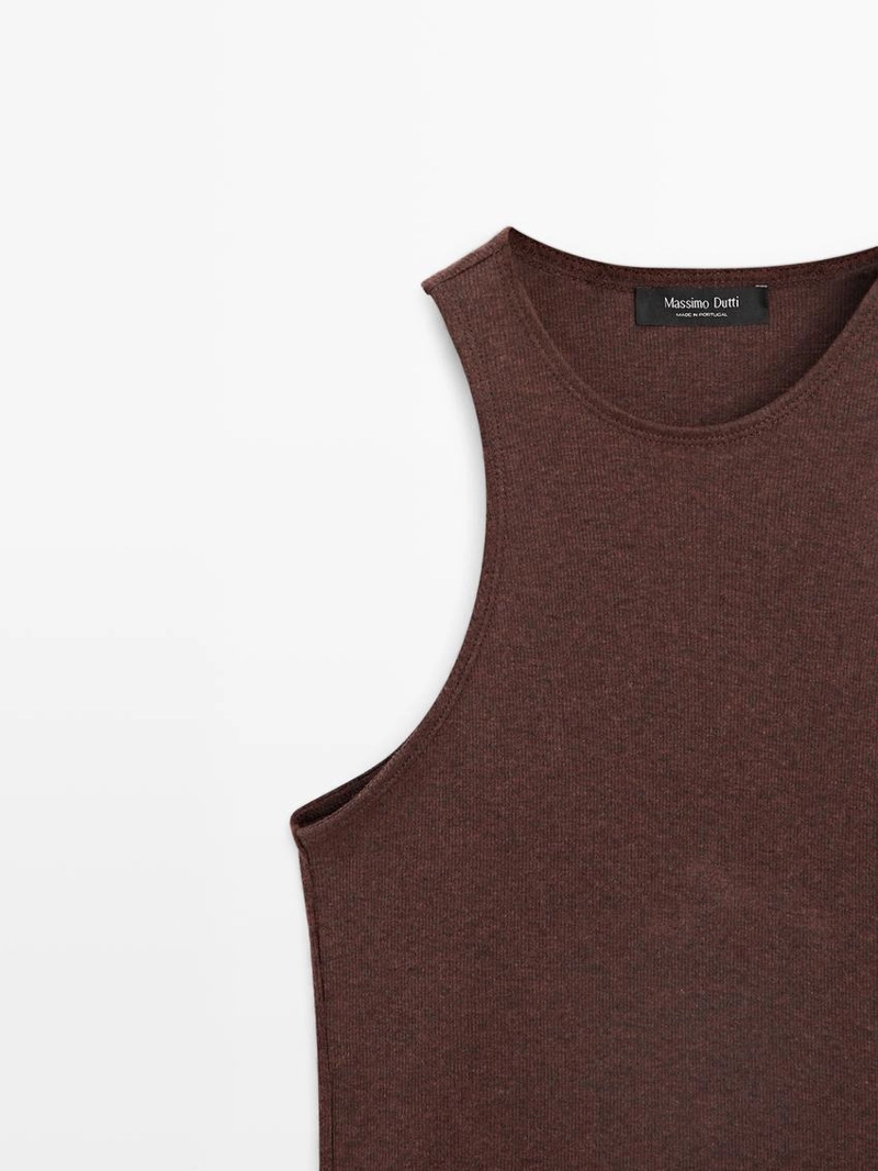 Топ из легкого трикотажа из 100% хлопка