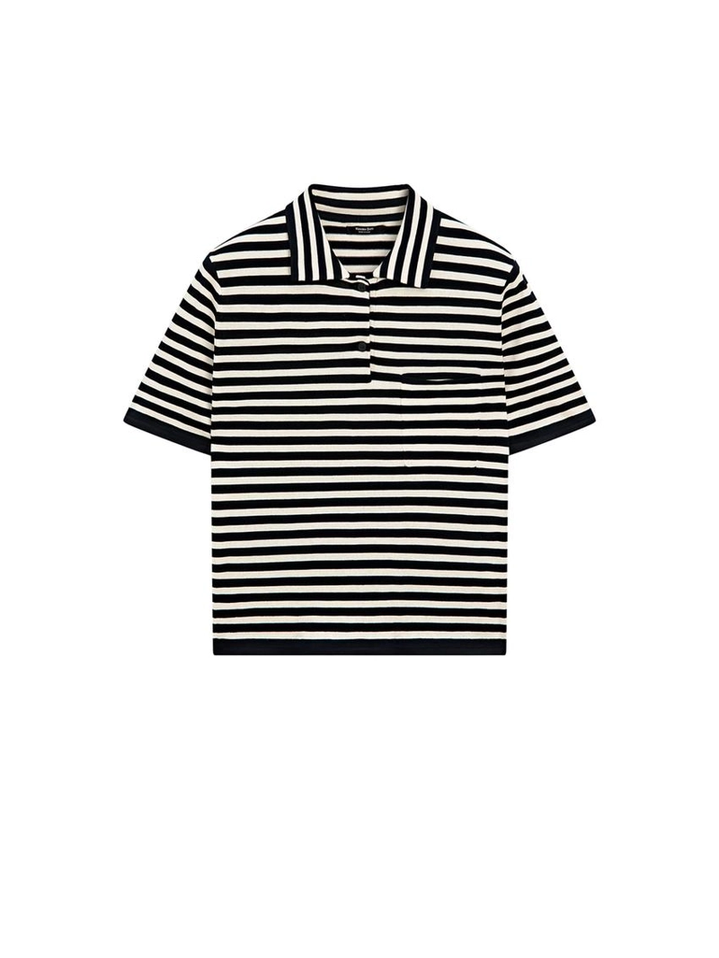 Поло из вязаного трикотажа с карманом