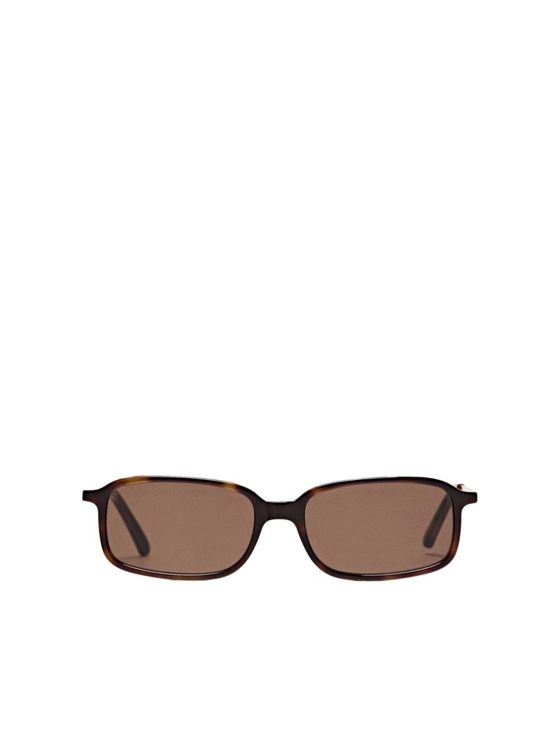 Солнцезащитные очки с прямоугольной оправой в контрастном исполнении