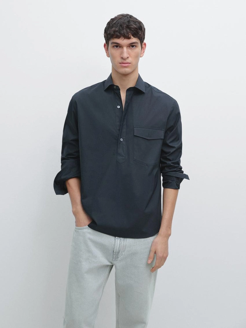 Поло с регулярной посадкой из эластичной ткани