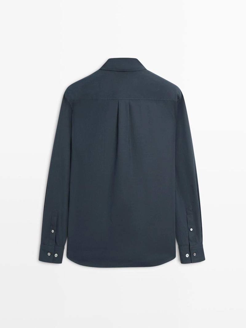 Поло с регулярной посадкой из эластичной ткани