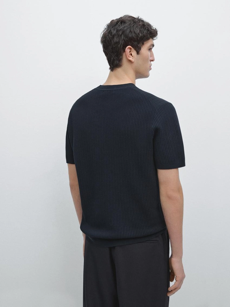 Футболка с коротким рукавом из хлопкового трикотажа