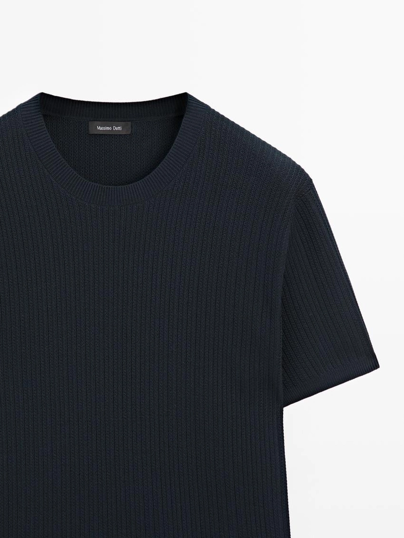 Футболка с коротким рукавом из хлопкового трикотажа