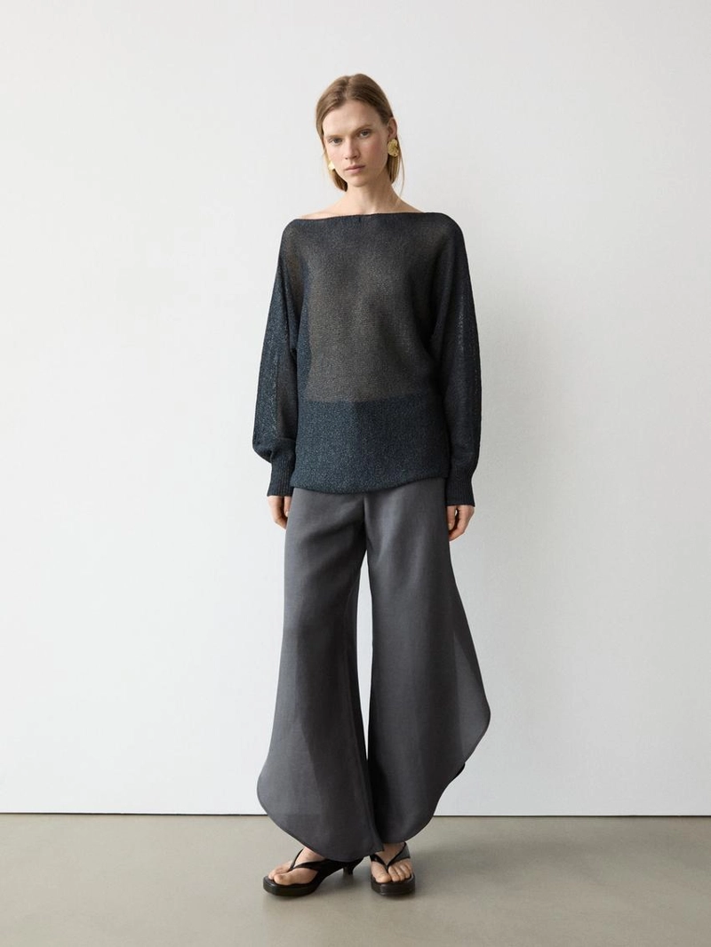 Джемпер из вязаного хлопкового микса