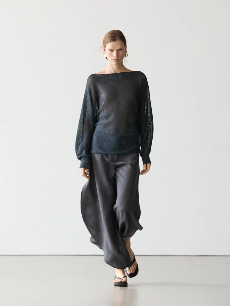 Джемпер из вязаного хлопкового микса