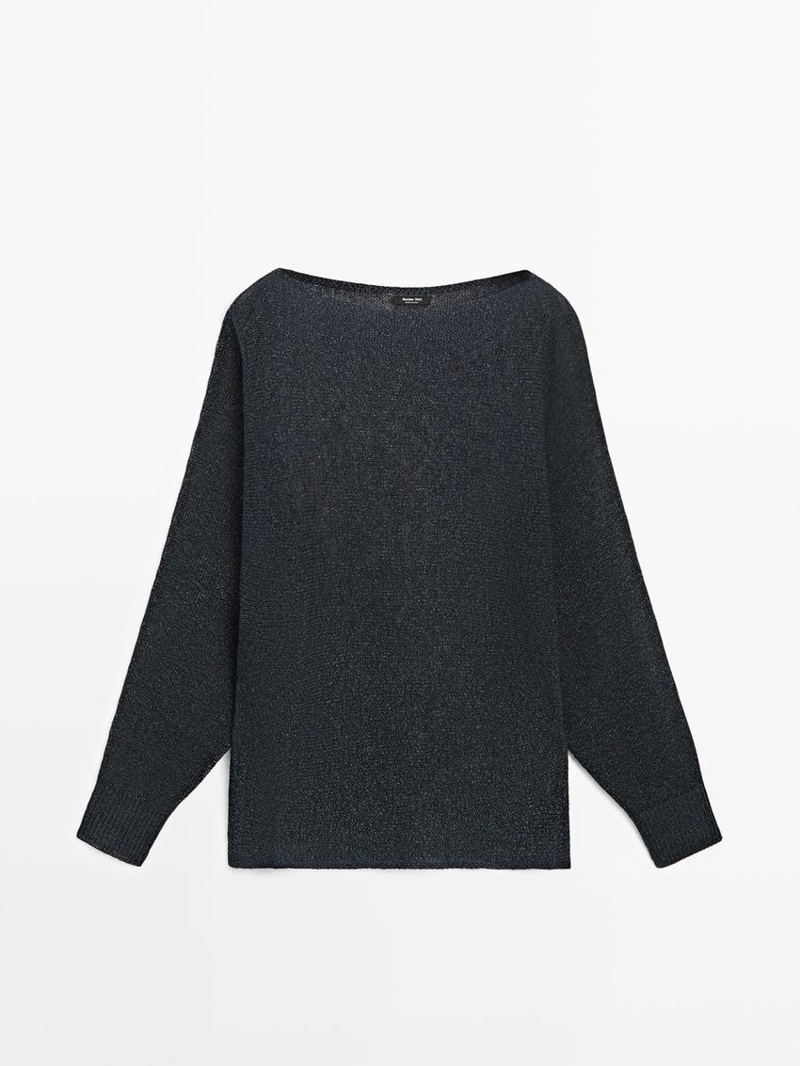 Джемпер из вязаного хлопкового микса