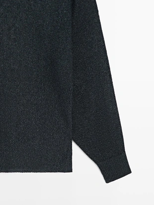 Джемпер из вязаного хлопкового микса- Заказать в России