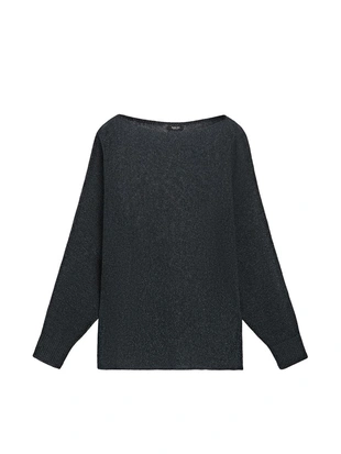 Джемпер из вязаного хлопкового микса- Заказать в России