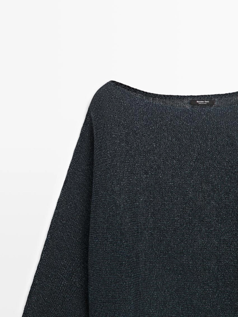 Джемпер из вязаного хлопкового микса