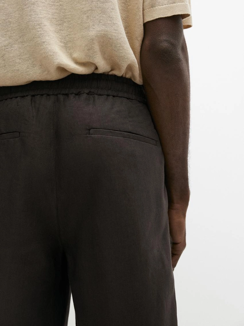 100% льняные шорты бермуды