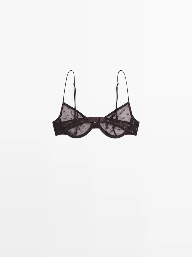 Бра с полупрозрачным полотном в горошек