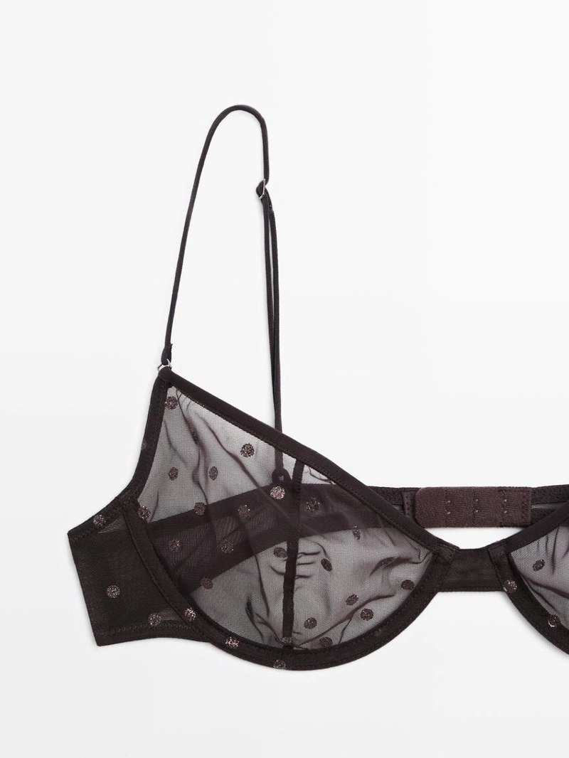 Бра с полупрозрачным полотном в горошек