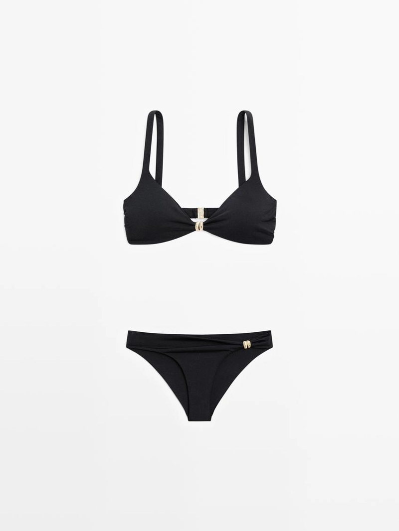 Нижняя часть бикини с деталями из страз