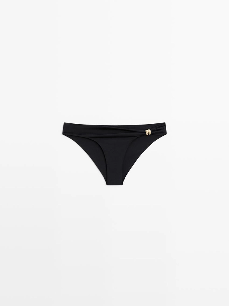 Нижняя часть бикини с деталями из страз