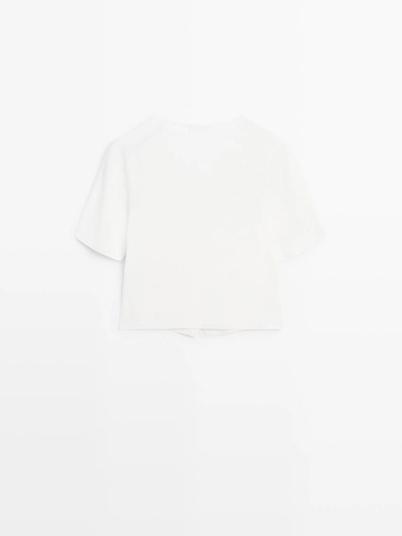 Кардиган с коротким рукавом и пуговицами