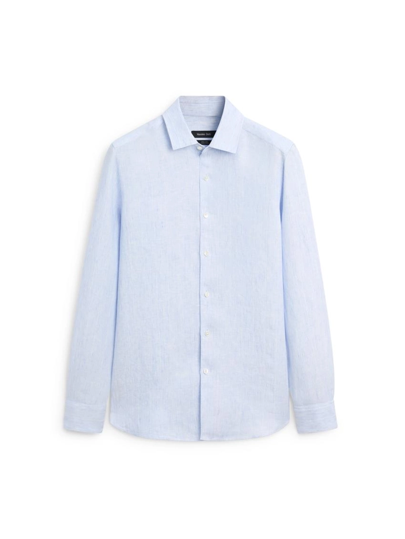 Рубашка в полоску свободного кроя из 100% льна