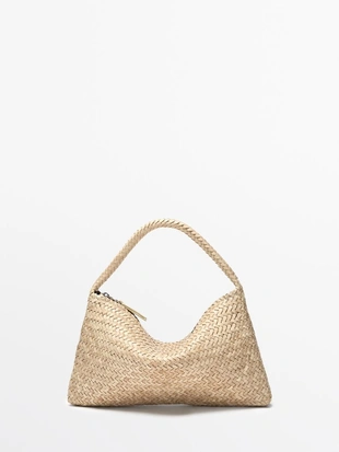 Маленькая плетеная кожаная сумка на плечо- Заказать в России