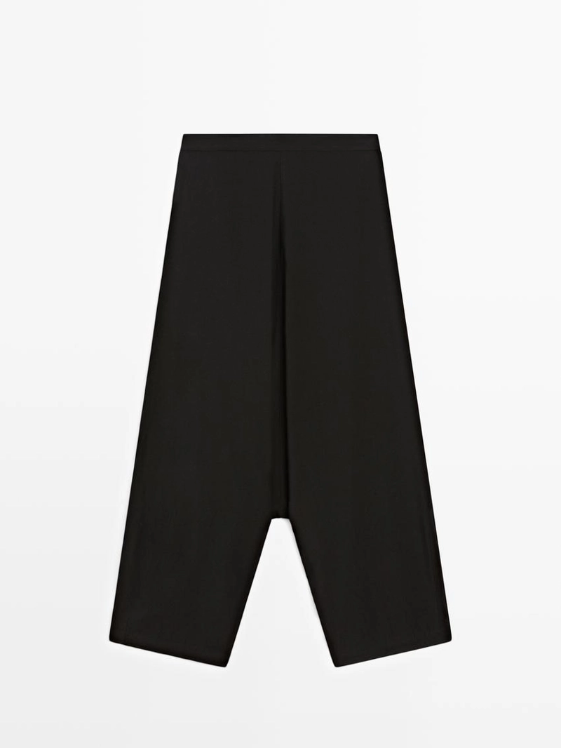 Багги брюки свободного кроя massimo dutti