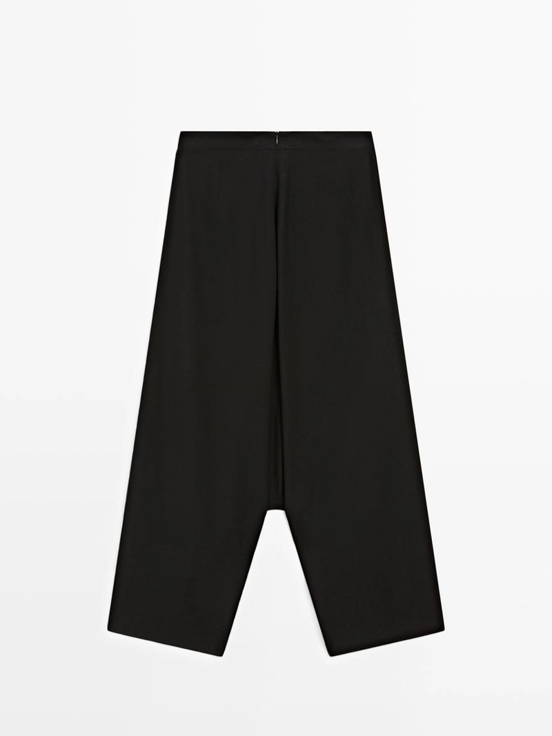 Багги брюки свободного кроя massimo dutti