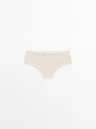 Шорты бриджи со вставками из прорезиненного твида- Заказать в России