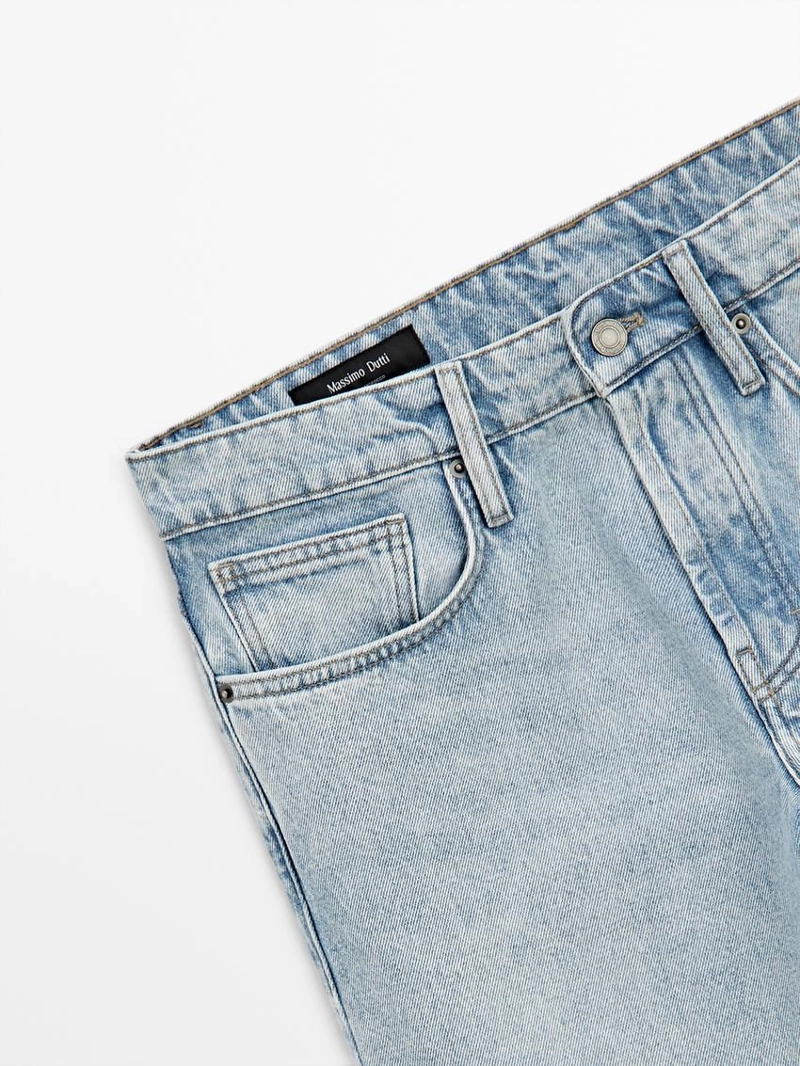 Джинсы узкого кроя cropped slim fit