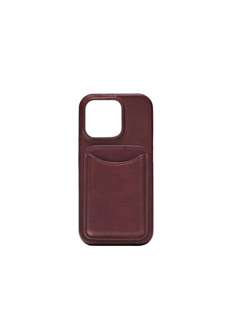 Кожаный чехол для iphone 16 pro из натуральной кожи