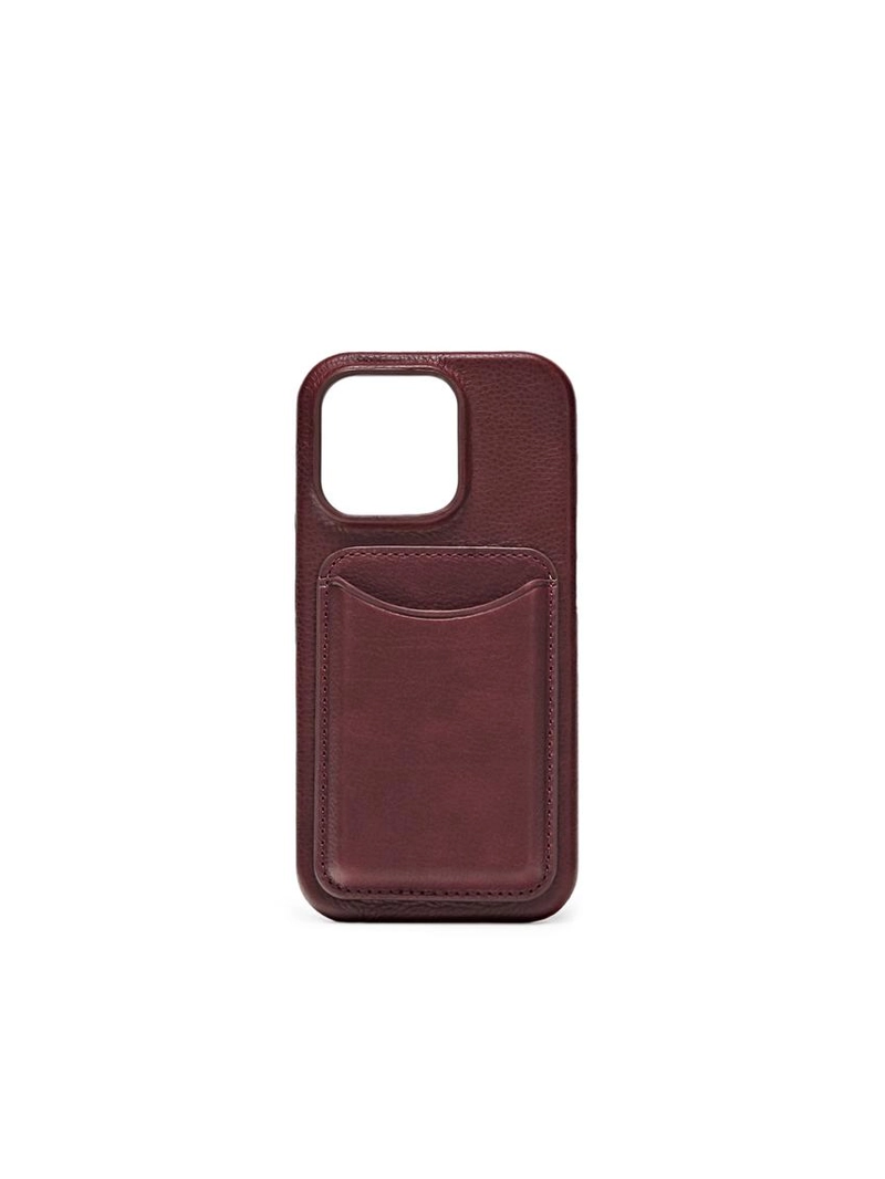 Кожаный чехол для iphone 16 pro из натуральной кожи