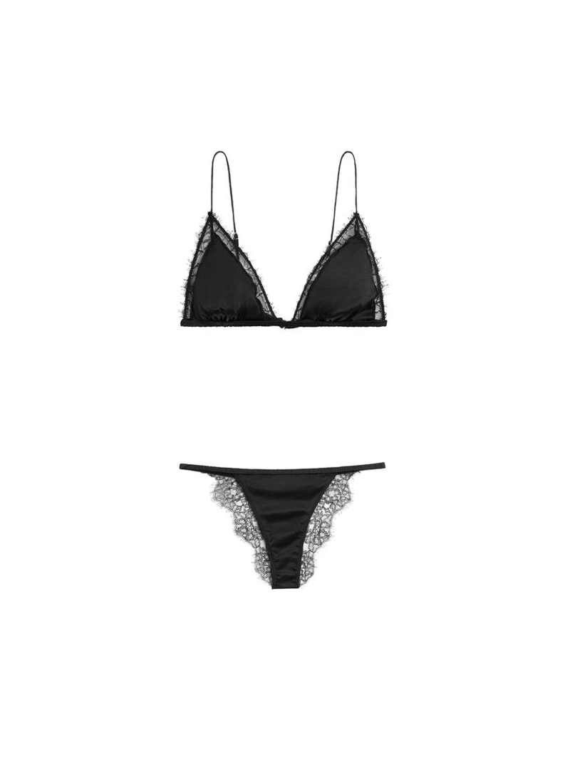 Кружевной лиф из шелка и кружева