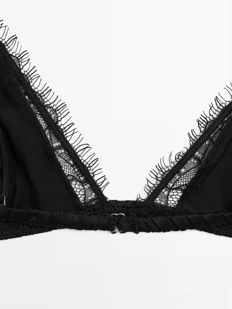 Кружевной лиф из шелка и кружева