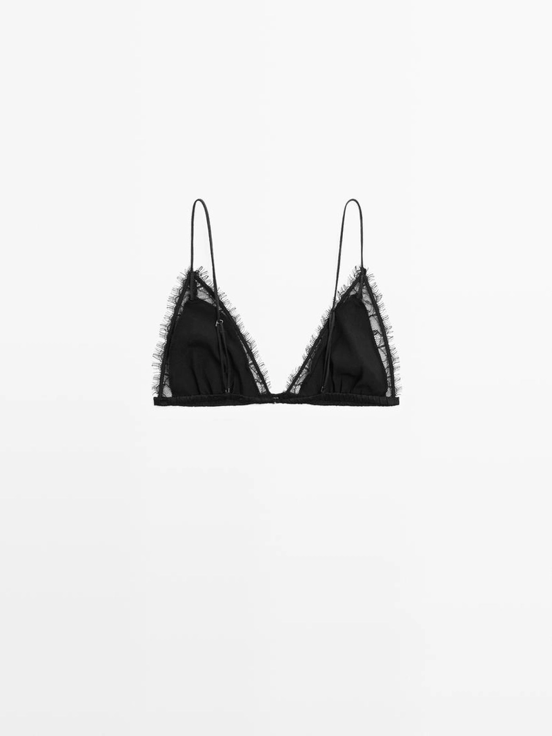 Кружевной лиф из шелка и кружева