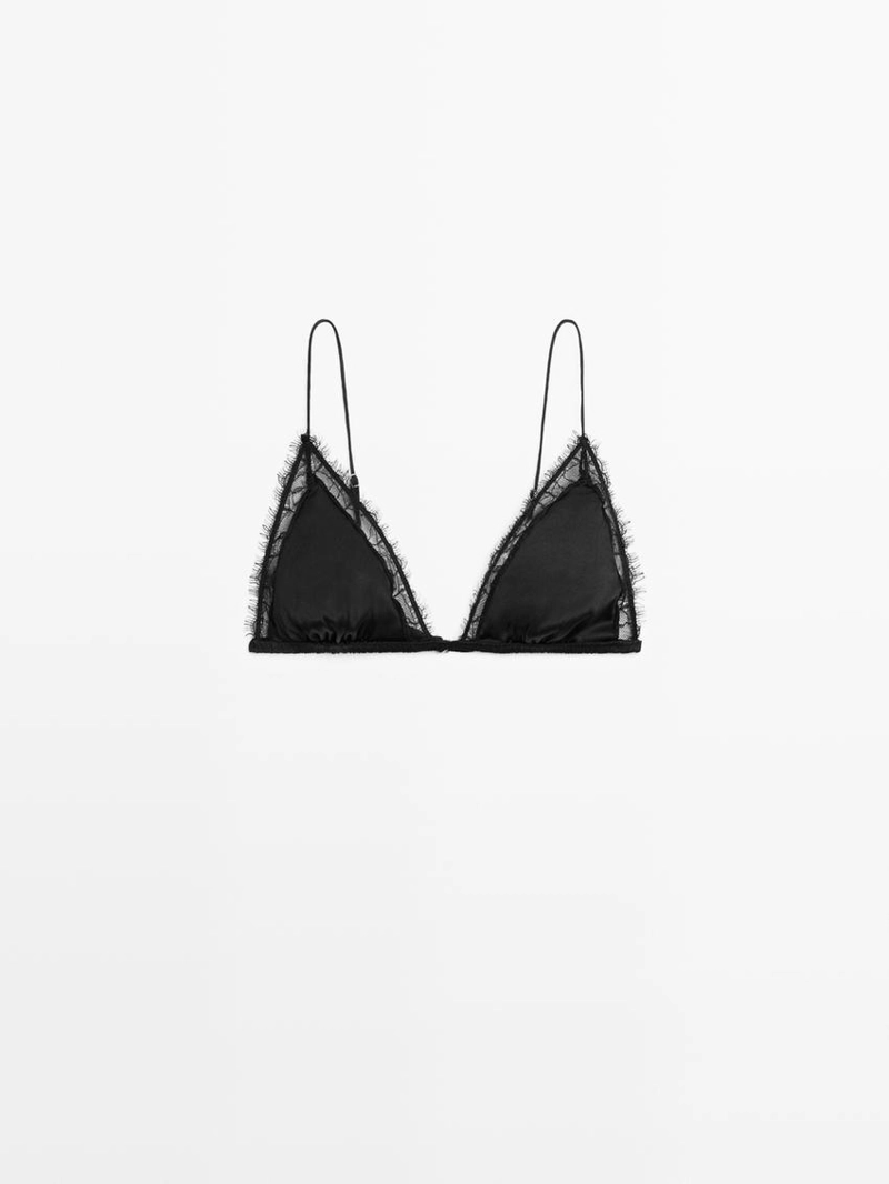 Кружевной лиф из шелка и кружева