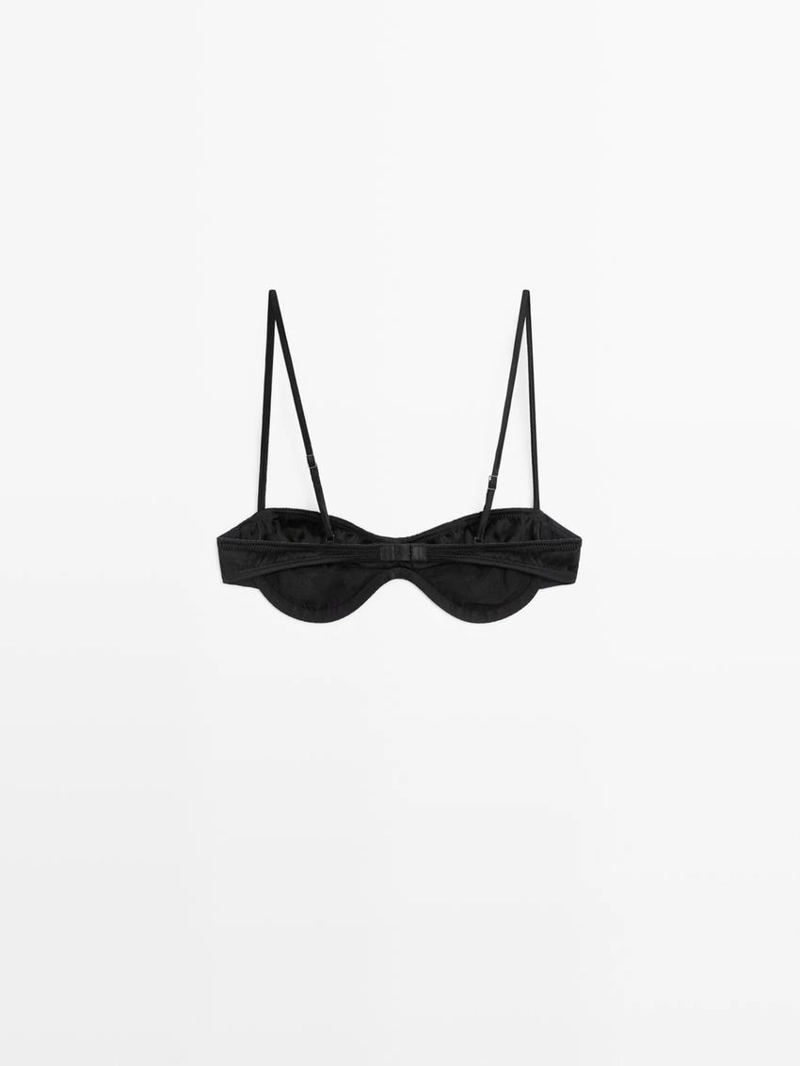 Бандо топ с упором и деталями шва